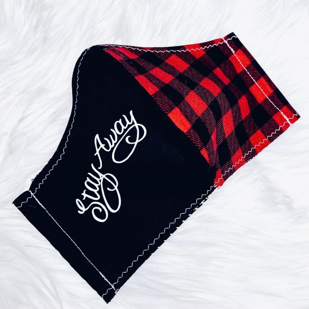 HANDMADE Posty Stay Away Face Mask - TEEN/ADULT